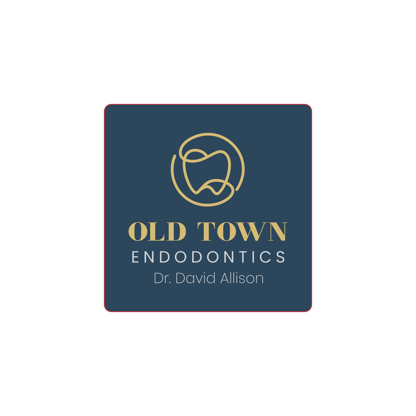 OLD TOWN 3"x3" Inside Window Removable Decal