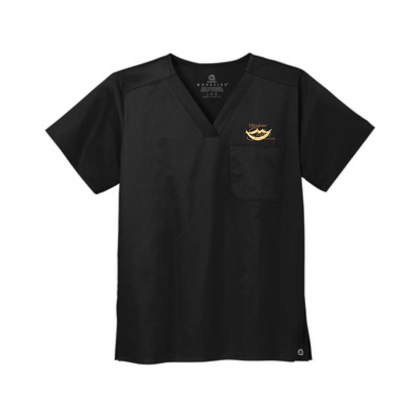 GA (E-K) WonderWink® Unisex WorkFlex™ Chest Pocket V-Neck Top