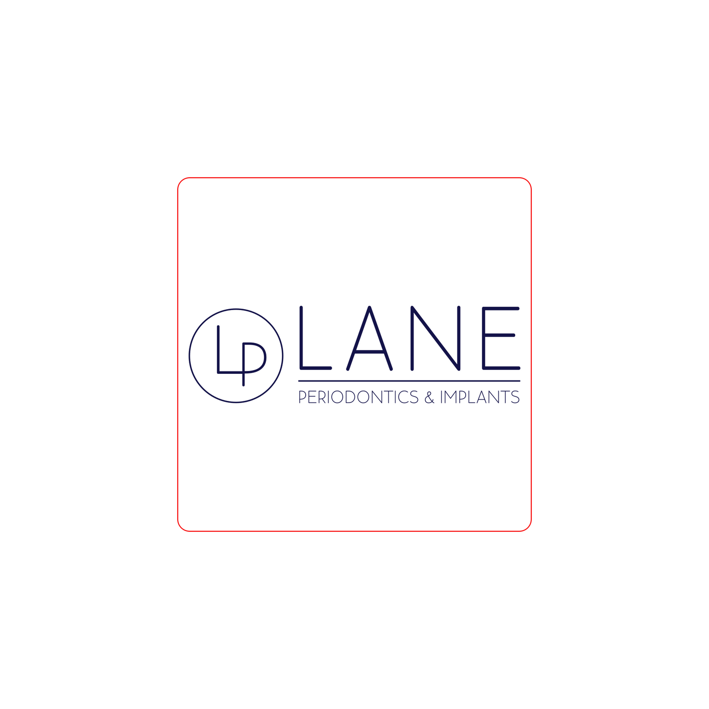 LANE PERIO 3"x3" Inside Window Removable Decal