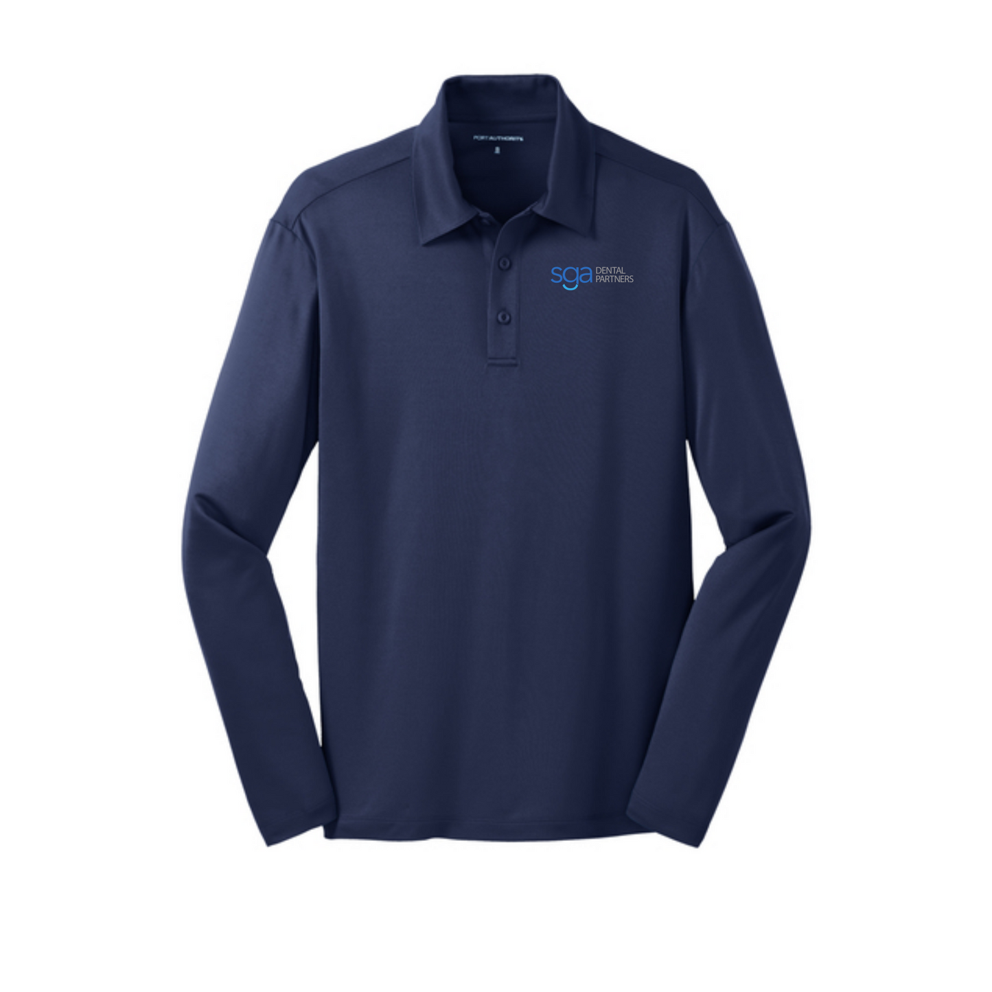 Men's Port Authority Silk Touch Performance Long Sleeve Polo