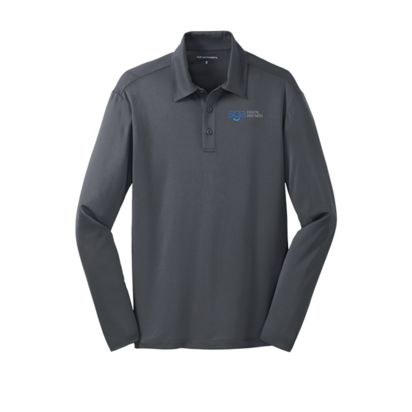Men's Port Authority Silk Touch Performance Long Sleeve Polo