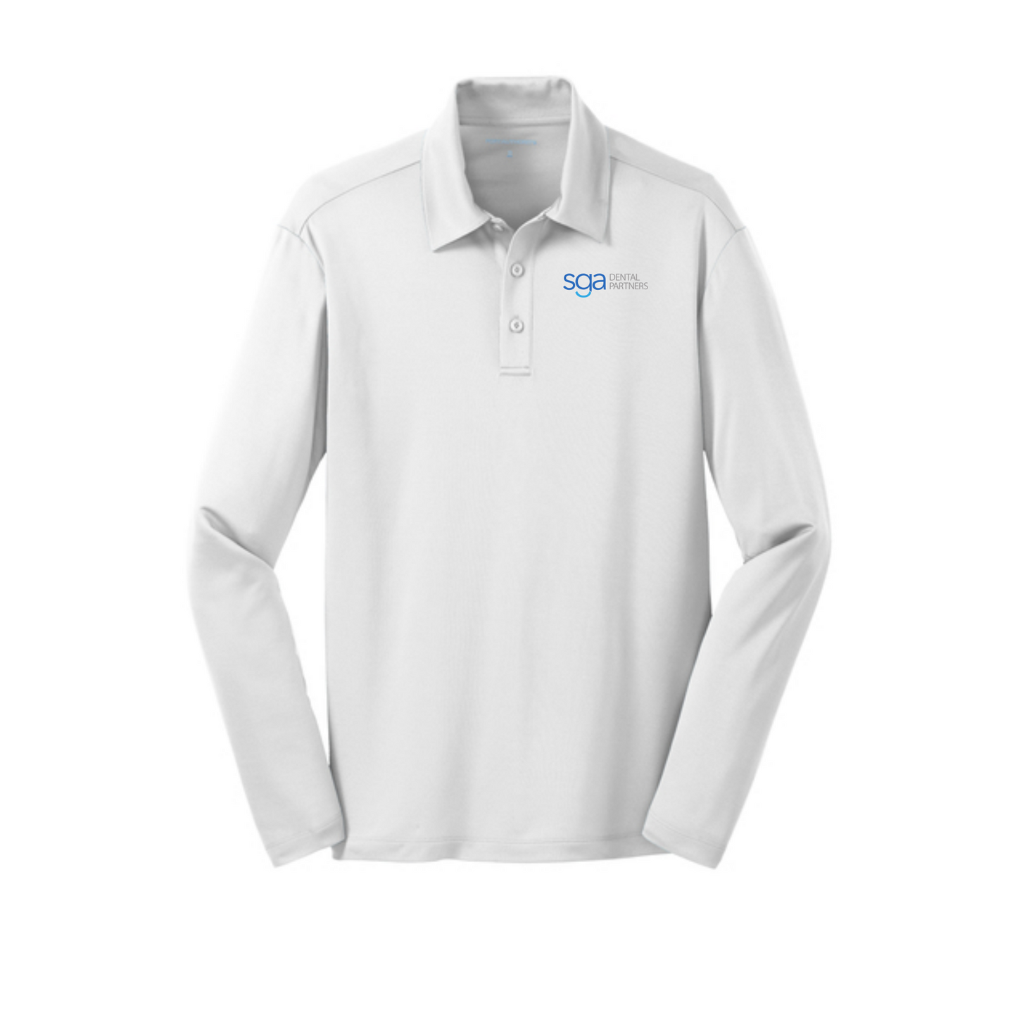 Men's Port Authority Silk Touch Performance Long Sleeve Polo