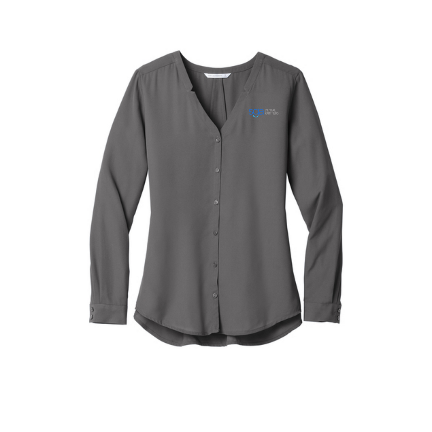 Women's Port Authority Long Sleeve Button-Front Blouse