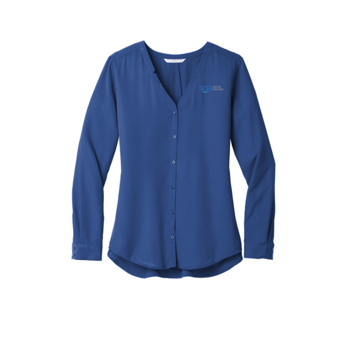 Women's Port Authority Long Sleeve Button-Front Blouse