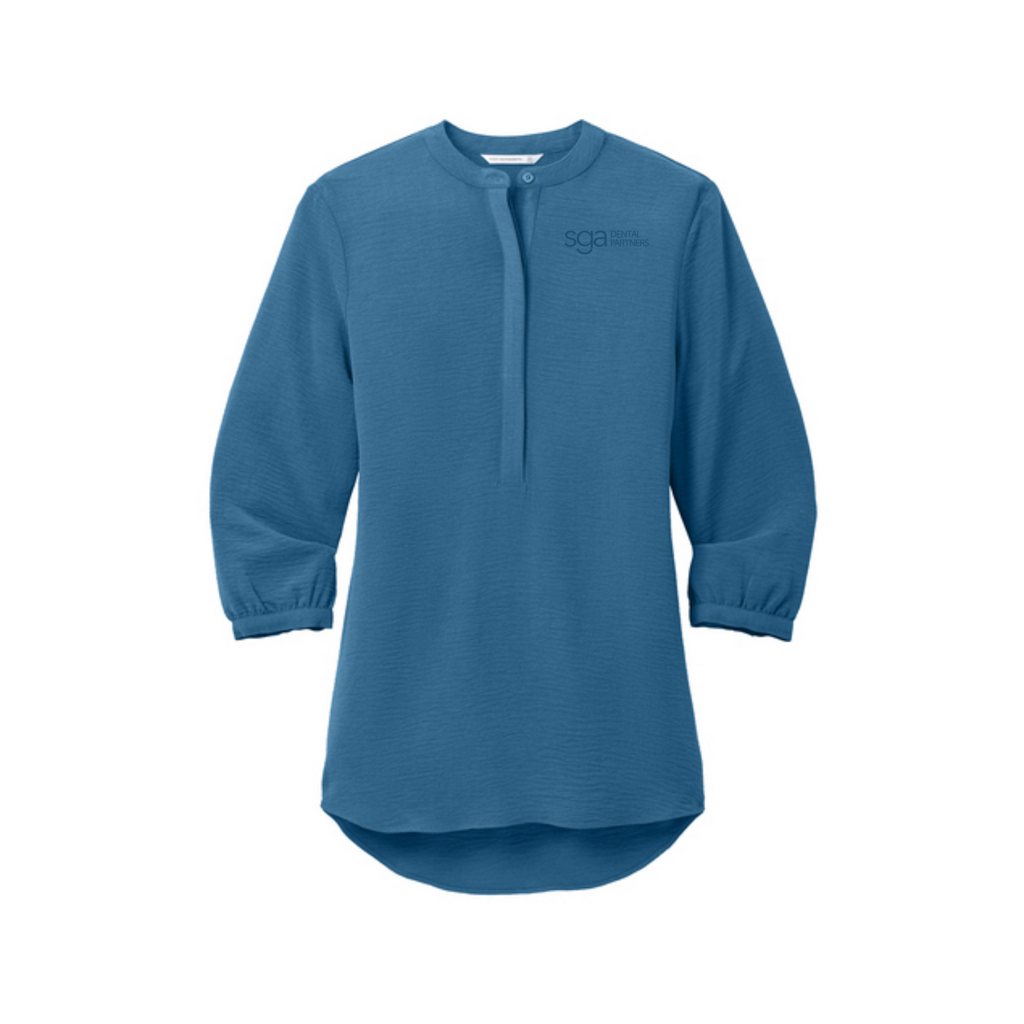 Women's Port Authority 3/4 Sleeve Textured Crepe Tunic