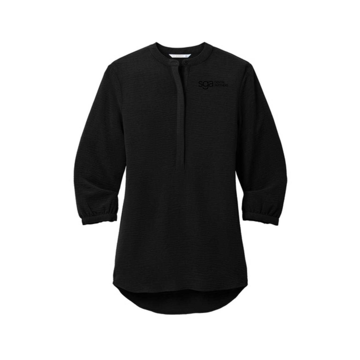 Women's Port Authority 3/4 Sleeve Textured Crepe Tunic
