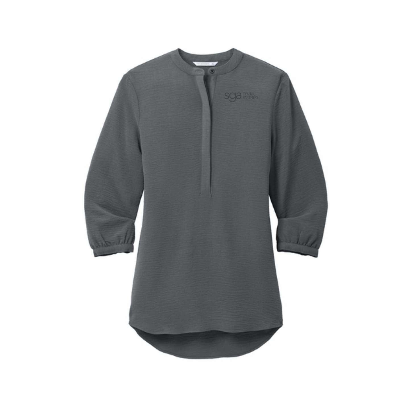 Women's Port Authority 3/4 Sleeve Textured Crepe Tunic