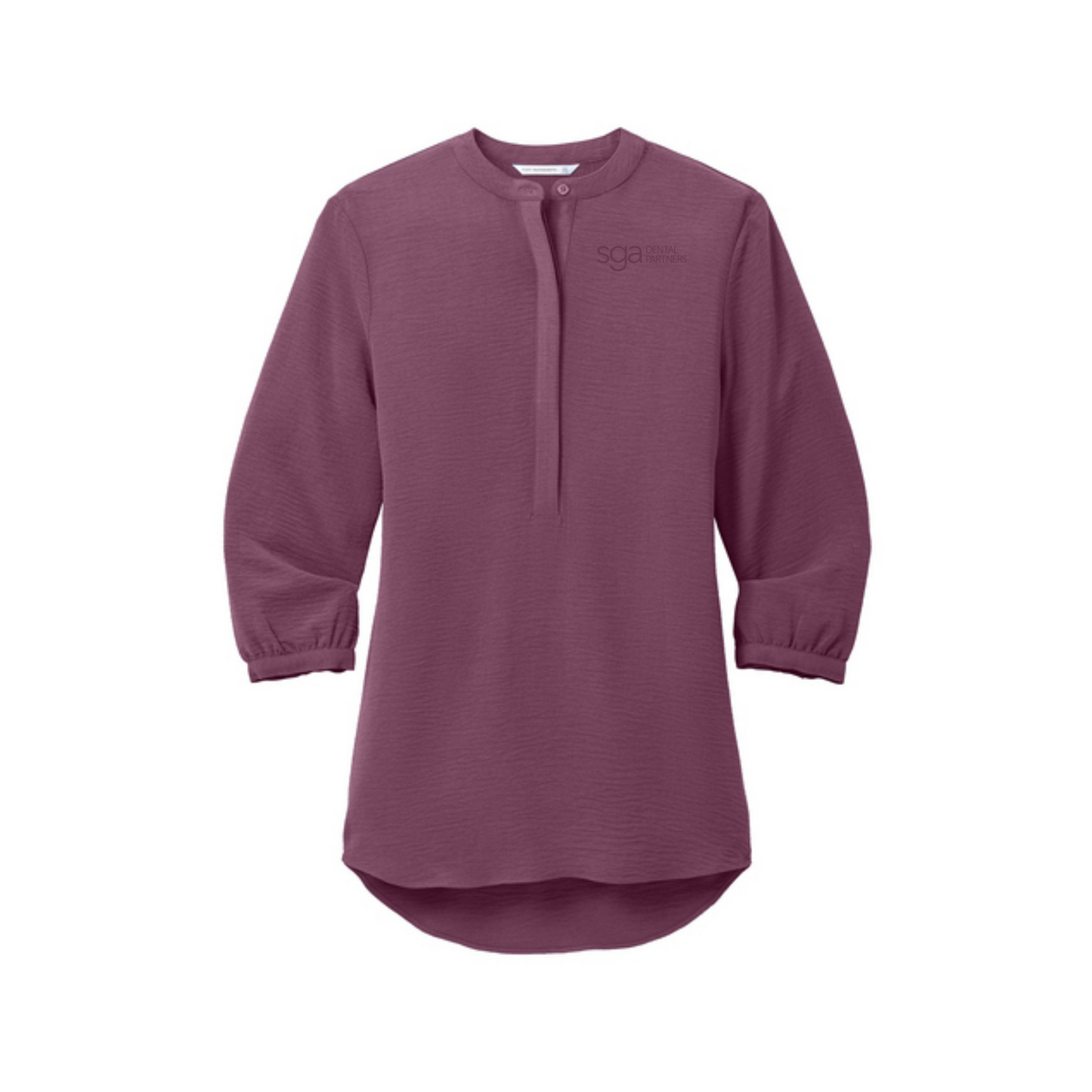 Women's Port Authority 3/4 Sleeve Textured Crepe Tunic