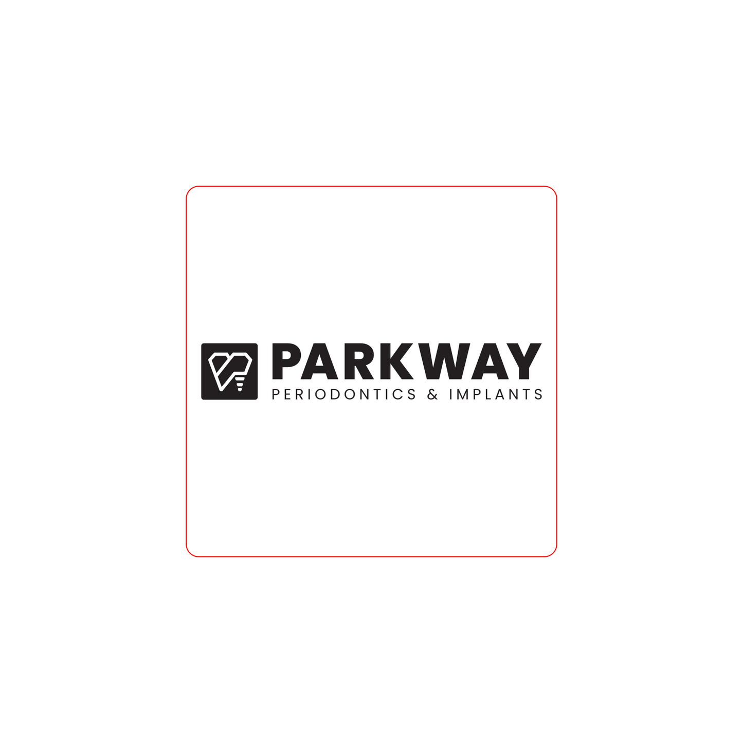 PARKWAY PERIO 3"x3" Inside Window Removable Decal