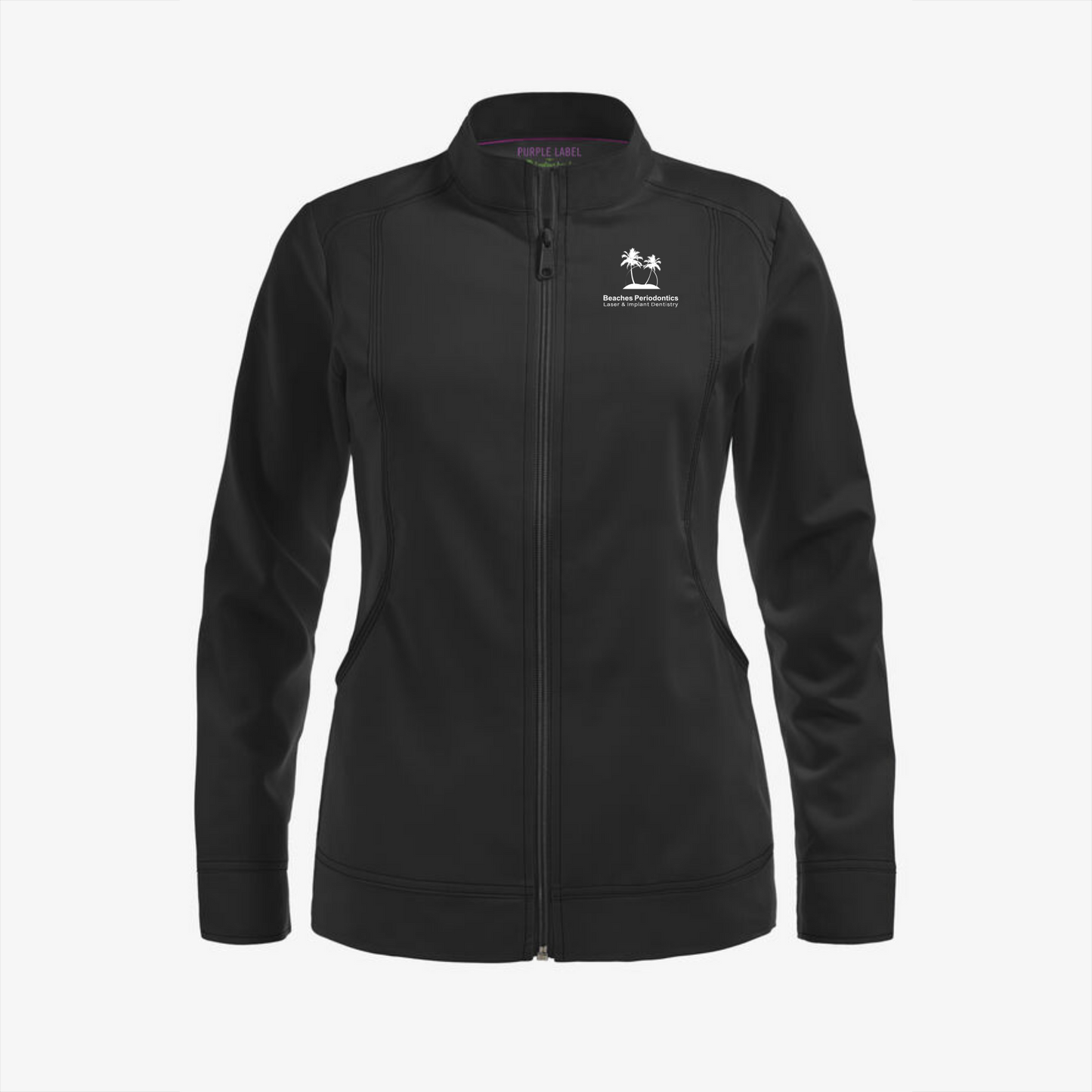 BEACHES PERIO Healing Hands Women's Mandarin Collar Scrub Jacket