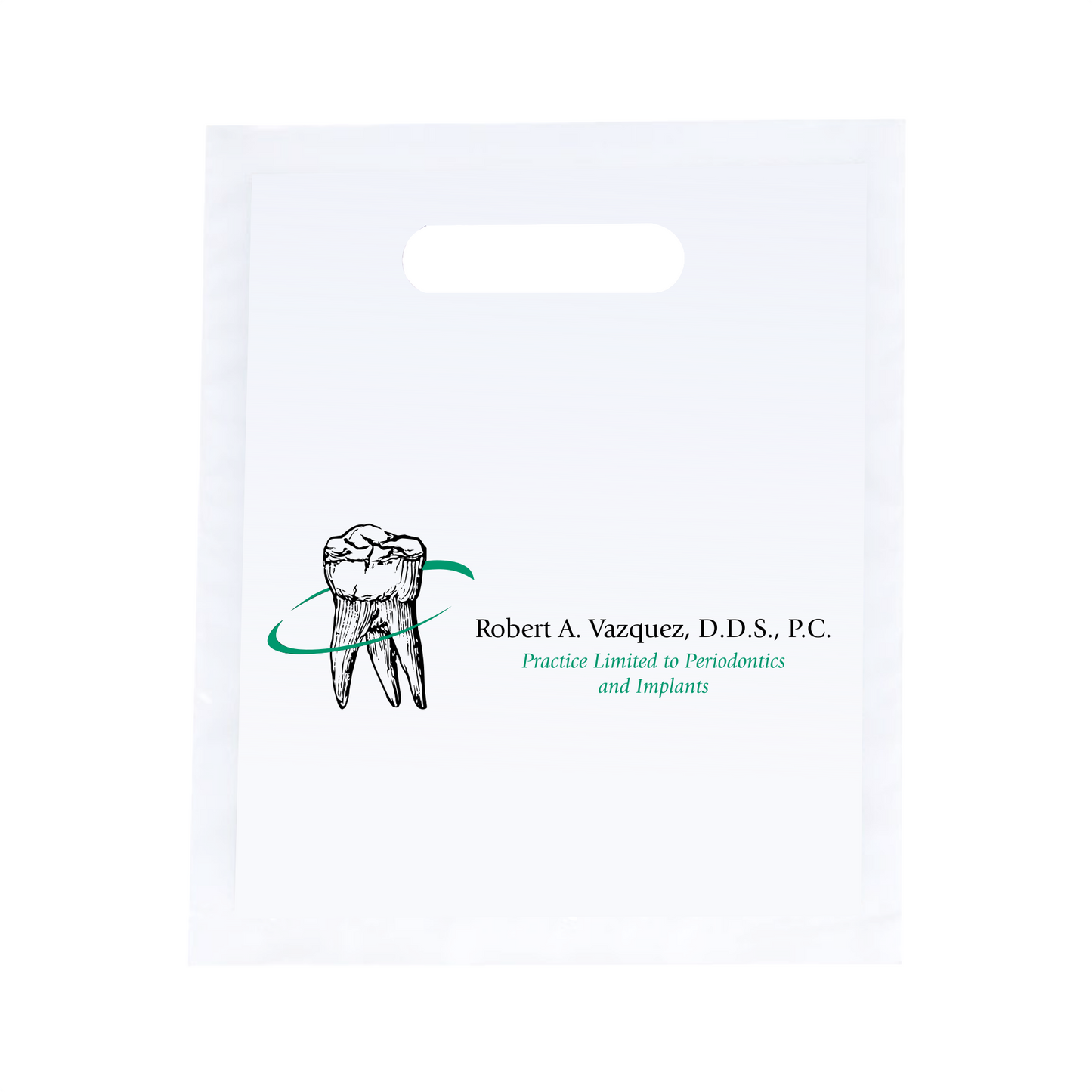 COLUMBUS PERIO 7.5"W x 9"H Full Color Die Cut Bag