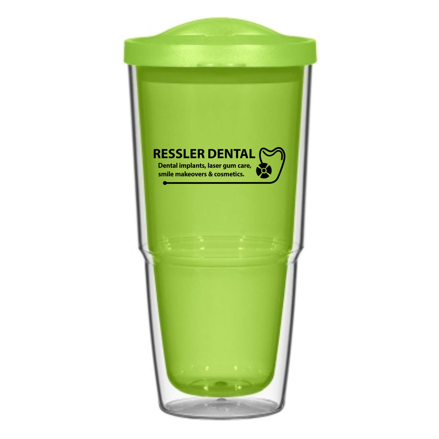 RESSLER DENTAL 24 Oz Biggie Tumbler with Lid