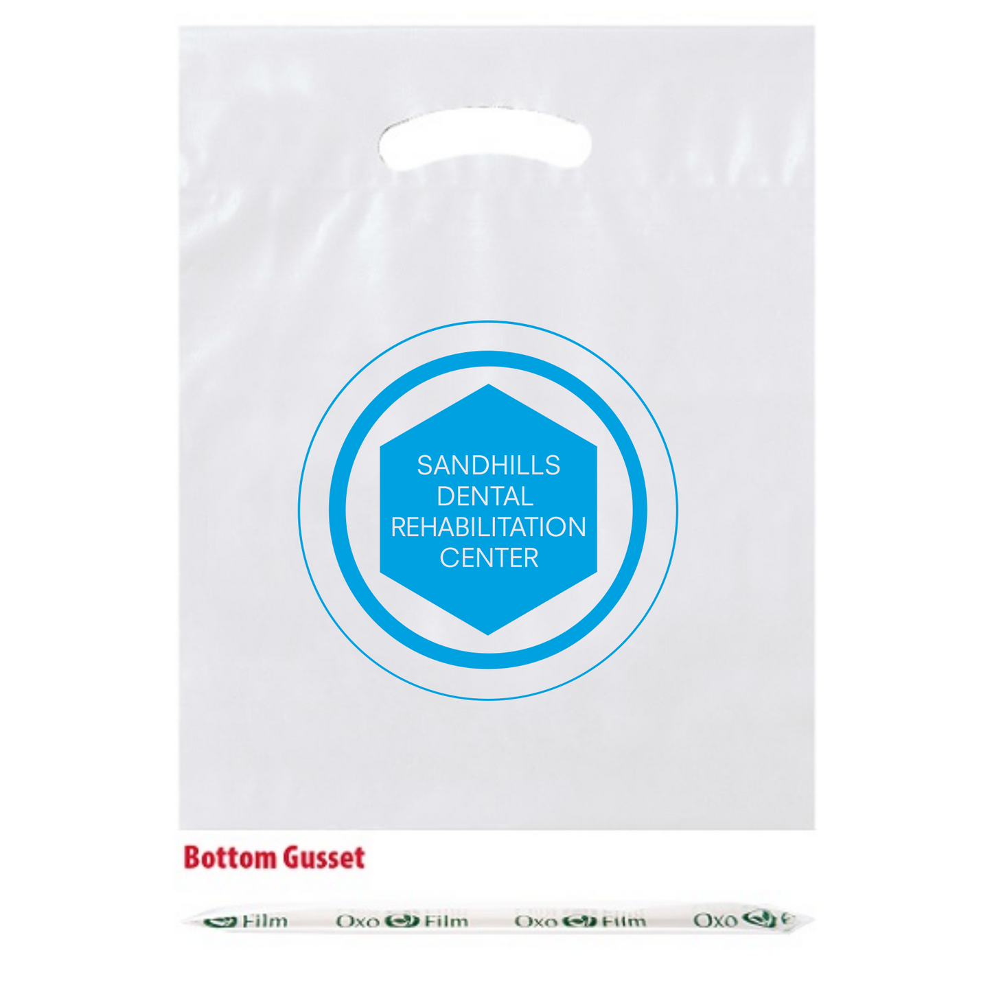 SANDHILLS 9"x12"x2" Reusable Reinforced Die Cut Bag