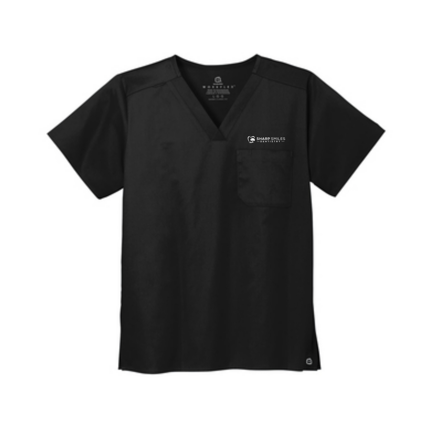 GA (S-Z) WonderWink® Unisex WorkFlex™ Chest Pocket V-Neck Top