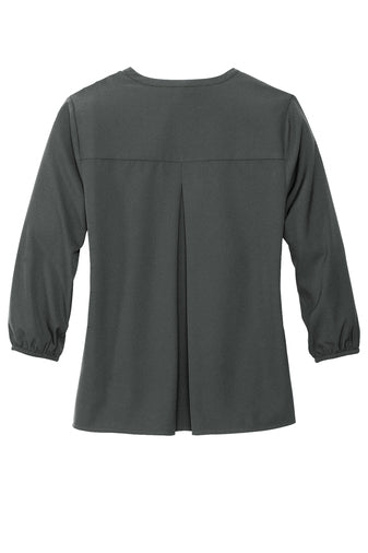 Women's Stretch Crepe 3/4 Sleeve Blouse