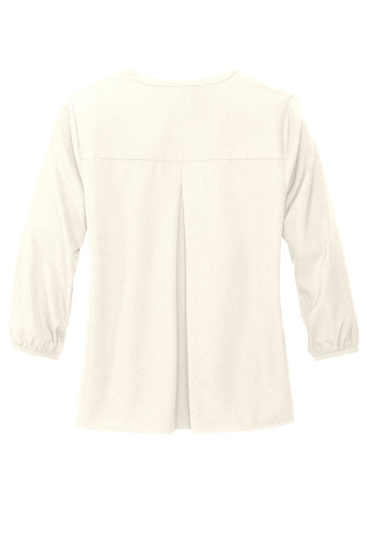 Women's Stretch Crepe 3/4 Sleeve Blouse