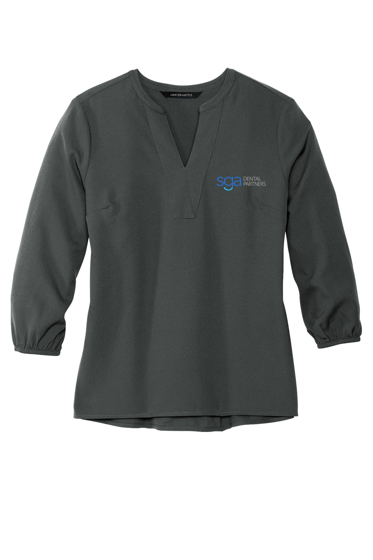 Women's Stretch Crepe 3/4 Sleeve Blouse