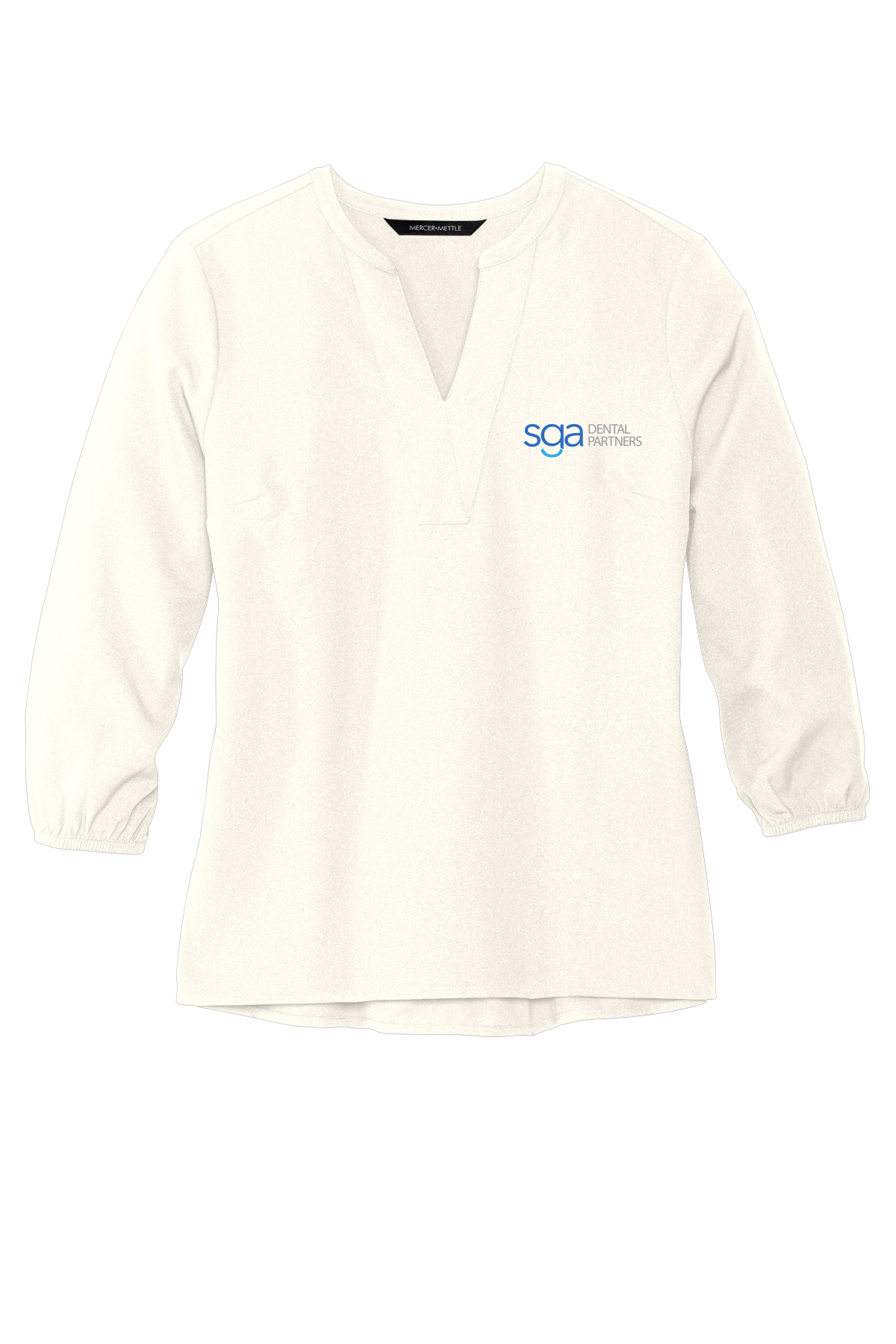 Women's Stretch Crepe 3/4 Sleeve Blouse