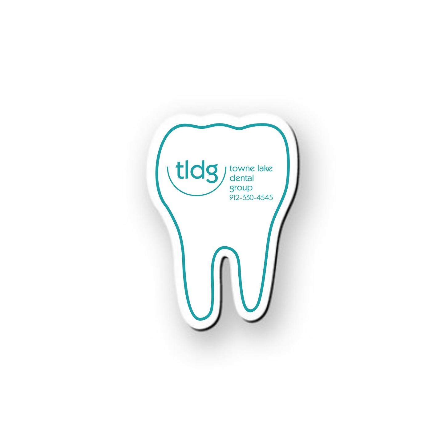 TOWNE LAKE DENTAL GROUP Tooth Shape Vinyl Magnet