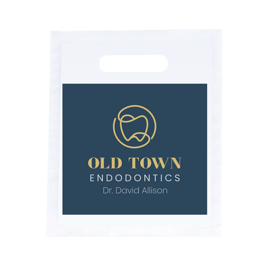 OLD TOWN 7.5"W x 9"H Full Color Die Cut Bag