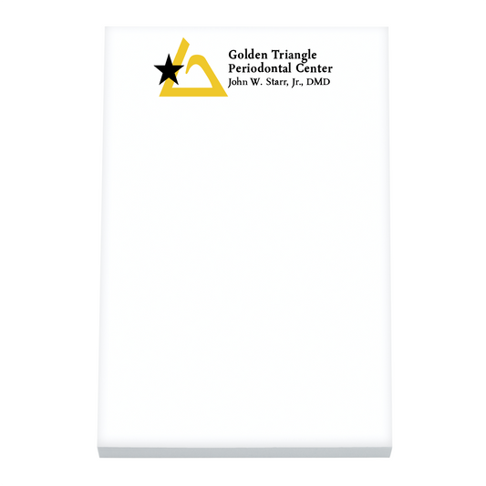 GOLDEN TRIANGLE PERIO 6" x 9" Scratch Pad, 50 Sheet