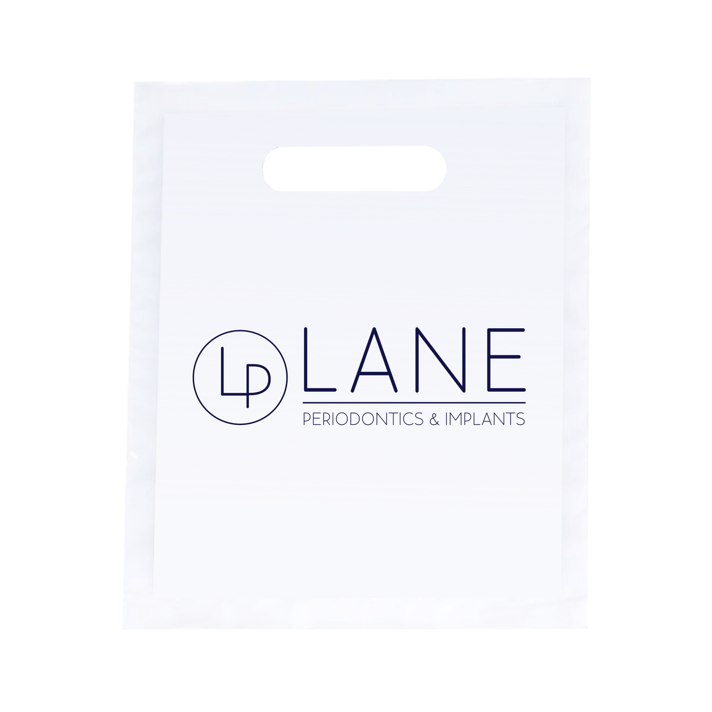 LANE PERIO 7.5"W x 9"H Full Color Die Cut Bag