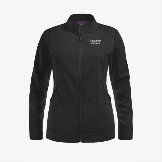NORTH RIVER PERIO Healing Hands Women's Mandarin Collar Scrub Jacket
