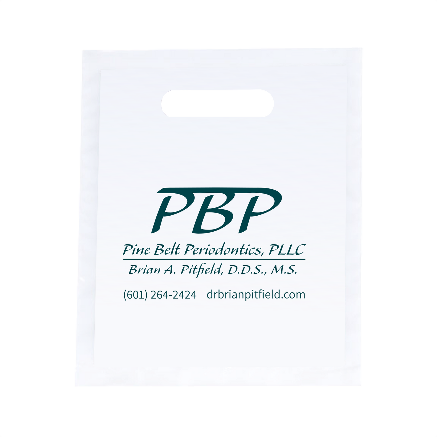 PINE BELT PERIO 7.5"W x 9"H Full Color Die Cut Bag