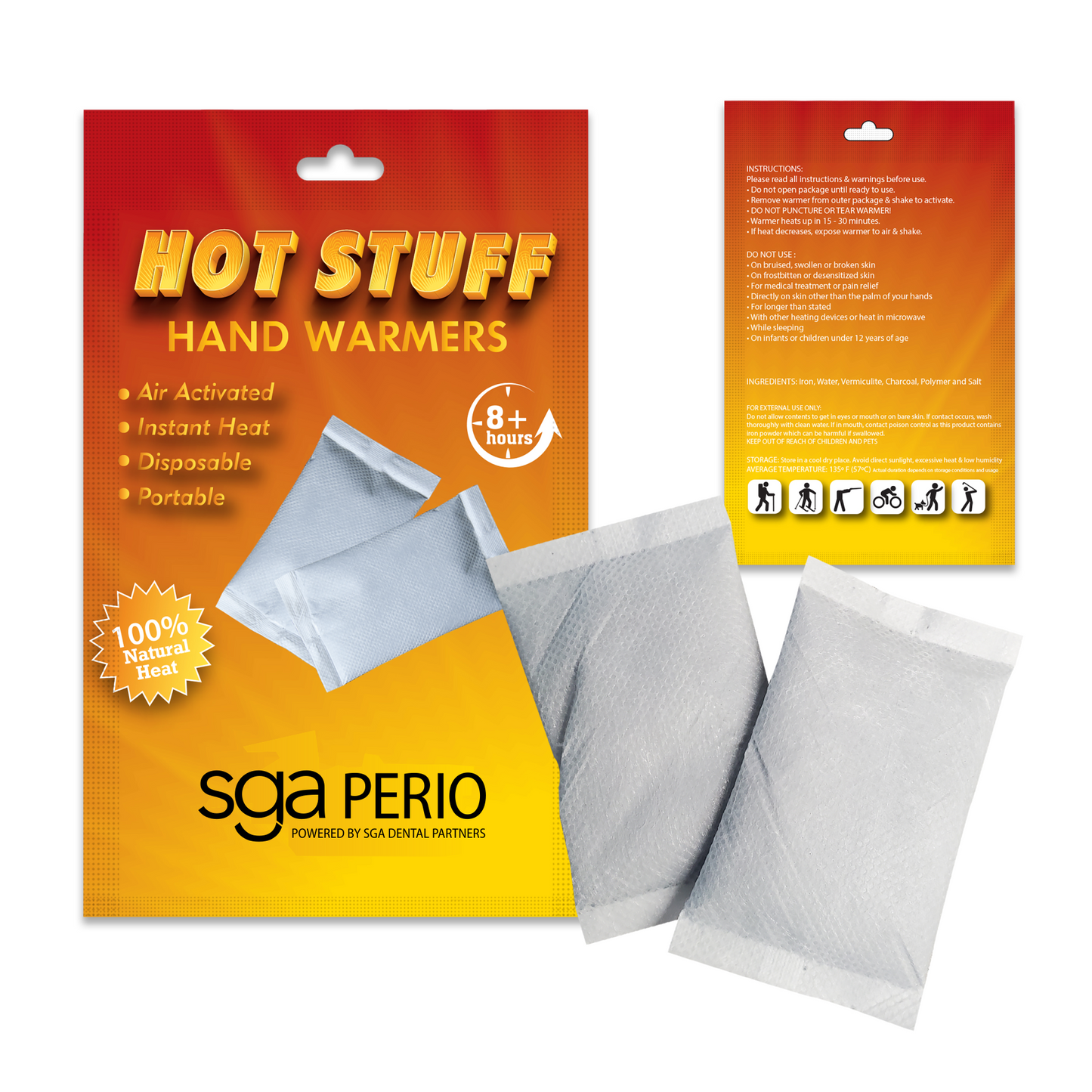 SGA PERIO 2 Pack Hand Warmers