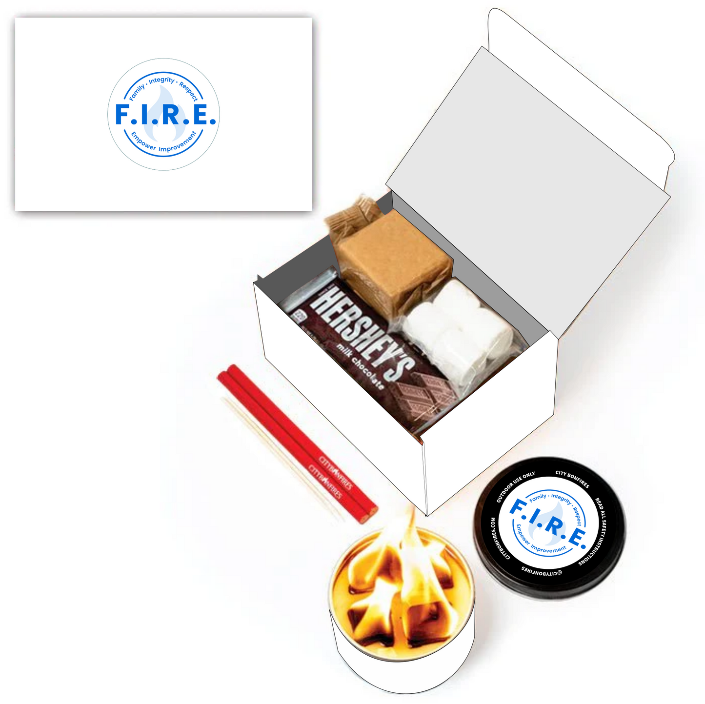 S'Mores Night Pack Portable Fire Pit Kit