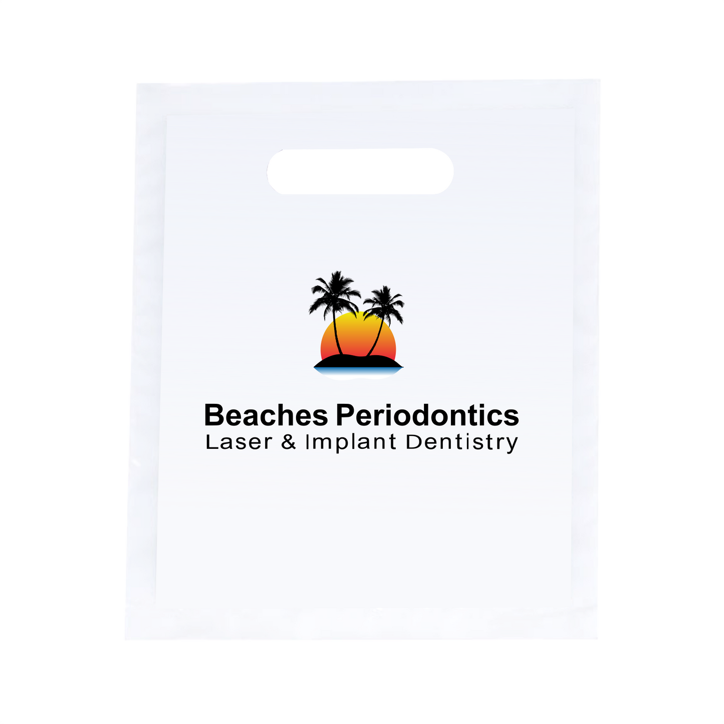 BEACHES PERIO 7.5"W x 9"H Full Color Die Cut Bag