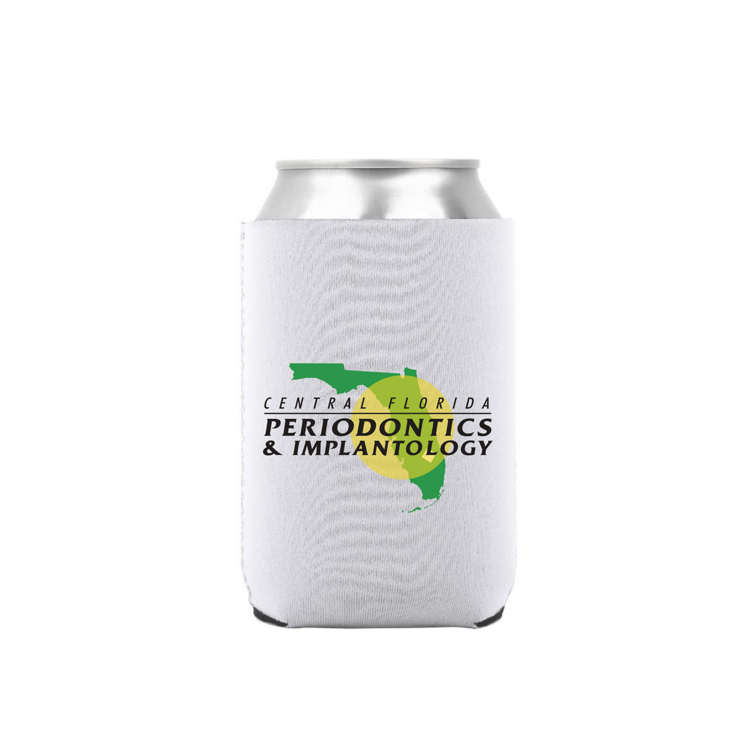 CENTRAL FLORIDA PERIO Collapsible Full Color Neoprene Can Cooler