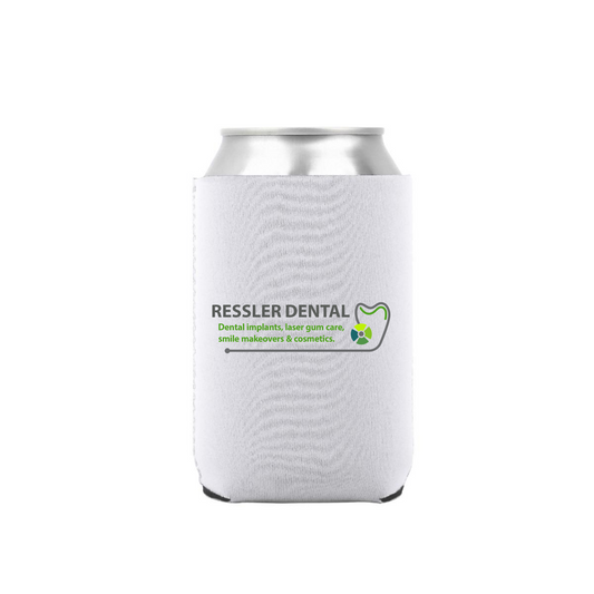 RESSLER DENTAL Collapsible Full Color Neoprene Can Cooler