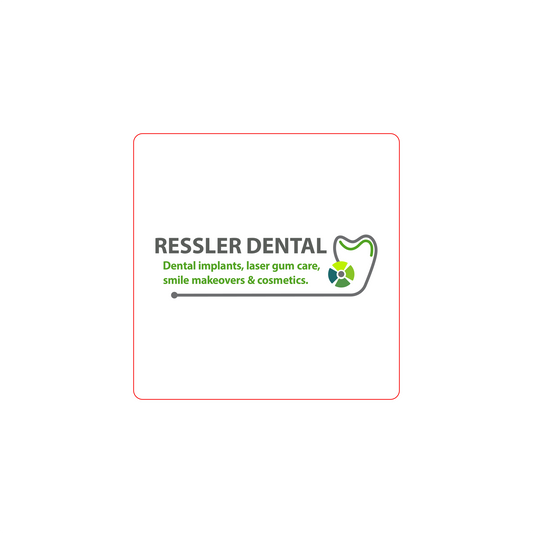 RESSLER DENTAL 3"x3" Inside Window Removable Decal