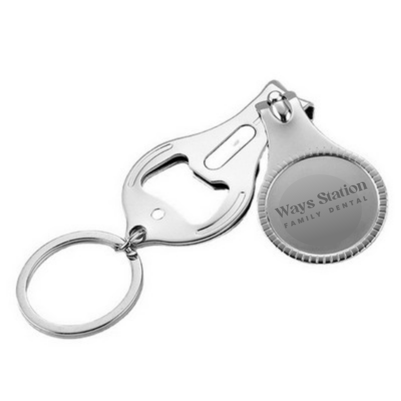 GA Nail Clppers and Bottle Opener Keychain